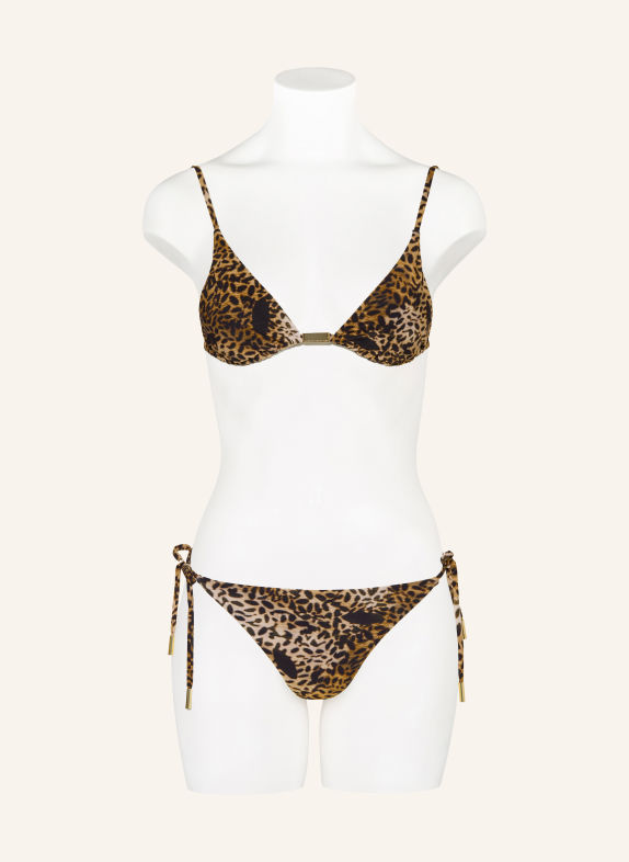 MARYAN MEHLHORN Triangel-Bikini-Top SAVAGE SCHWARZ / HELLBRAUN / BRAUN