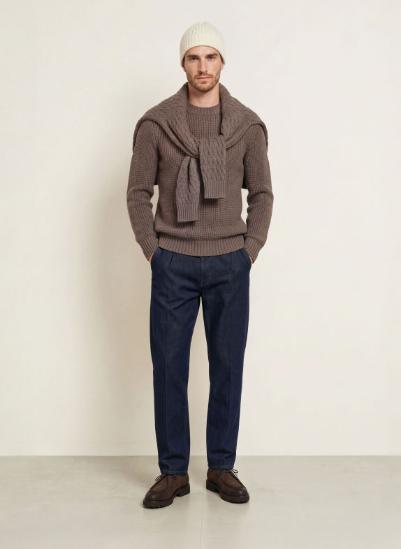 S. N. S. HERNING ROBUST Sweater BROWN