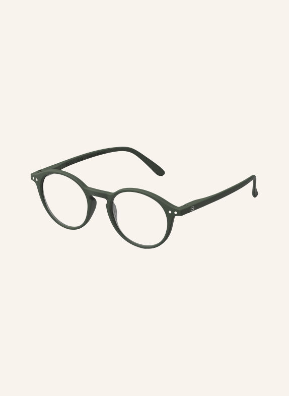IZIPIZI Okulary do czytania #D KHAKI/PRZEZROCZYSTY