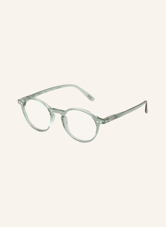 IZIPIZI Reading Glasses #D LIGHT GREEN/TRANSPARENT