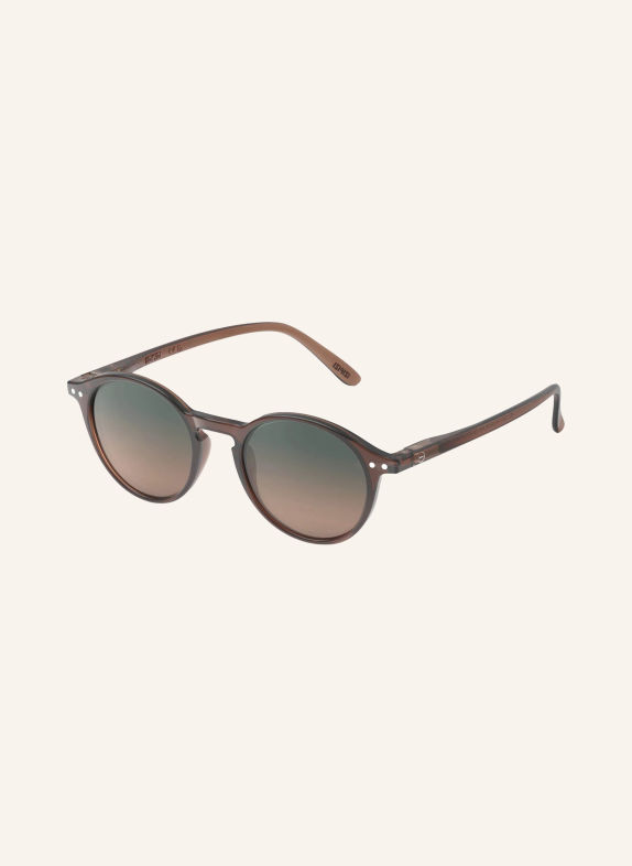 IZIPIZI Solbrille #D MØRKEBRUN/MØRKEGRØN GRADIENT