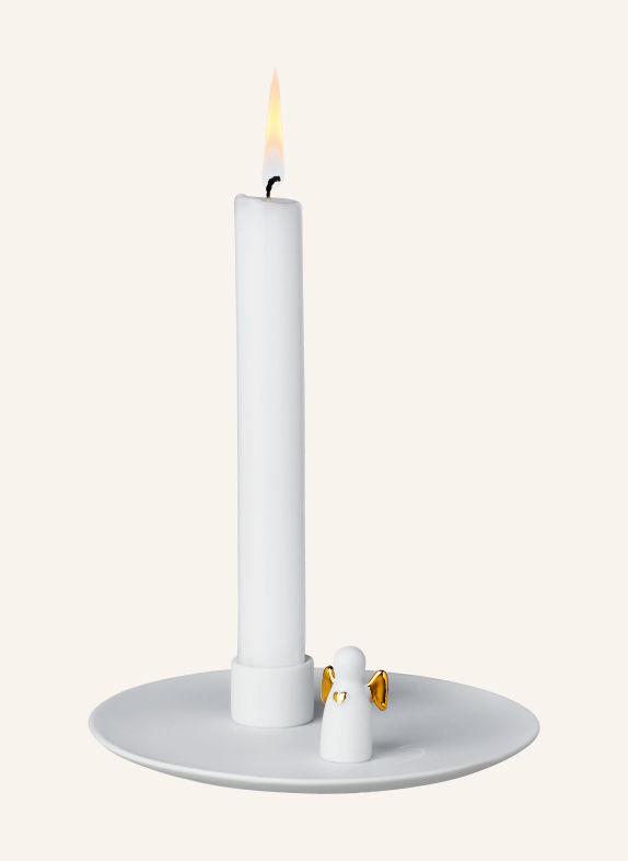 RÄDER Kerzenhalter ENGELSLICHT WEISS / GOLD