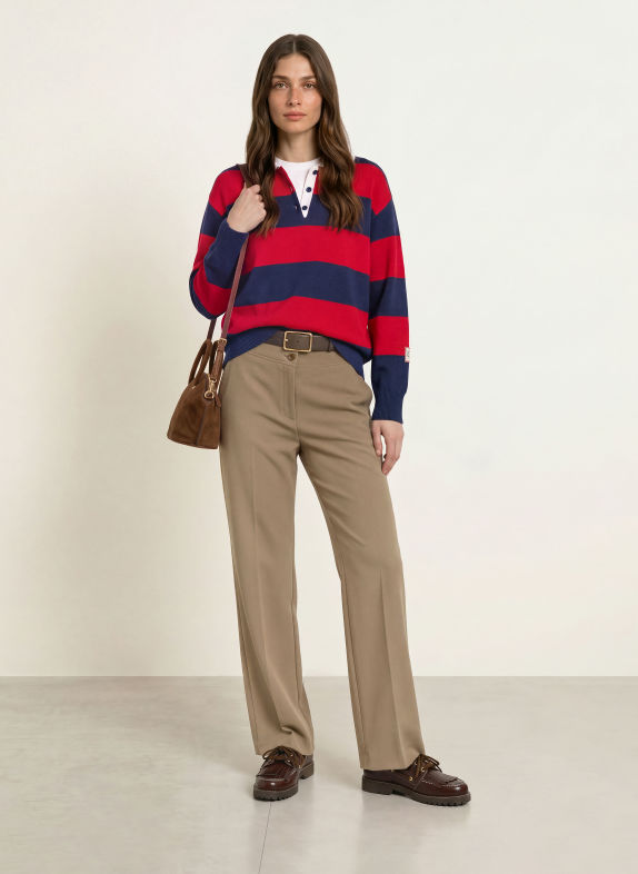 CLAUDIE PIERLOT Marlenehose KHAKI