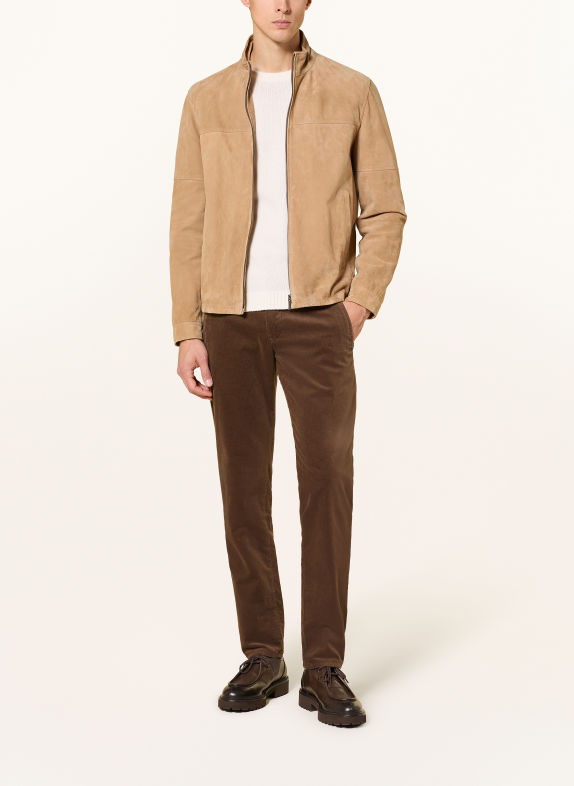 MAC Cordbroek Regular Fit MARRON FONCÉ
