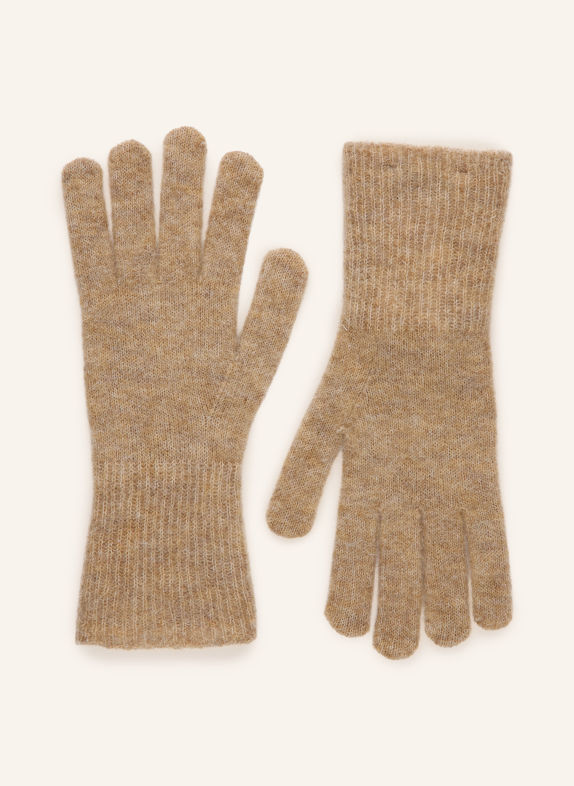 CLAUDIE PIERLOT Handschuhe mit Mohair HELLBRAUN
