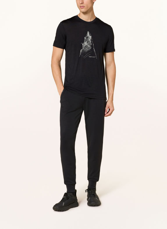 super.natural ASCENDERS Functional Shirt with Merino Wool BLACK / GRAY