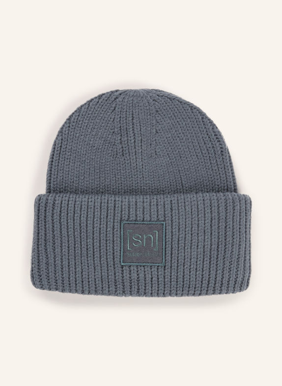 super.natural KRISSINI Hat with Merino Wool BLUE GRAY