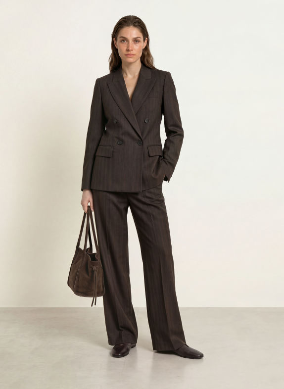 REISS Blazer DAWSON MARRON FONCÉ