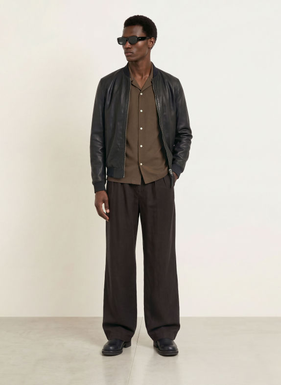 ALLSAINTS Koszula z krótkim rękawem ARCHER Comfort Fit OLIWKOWY