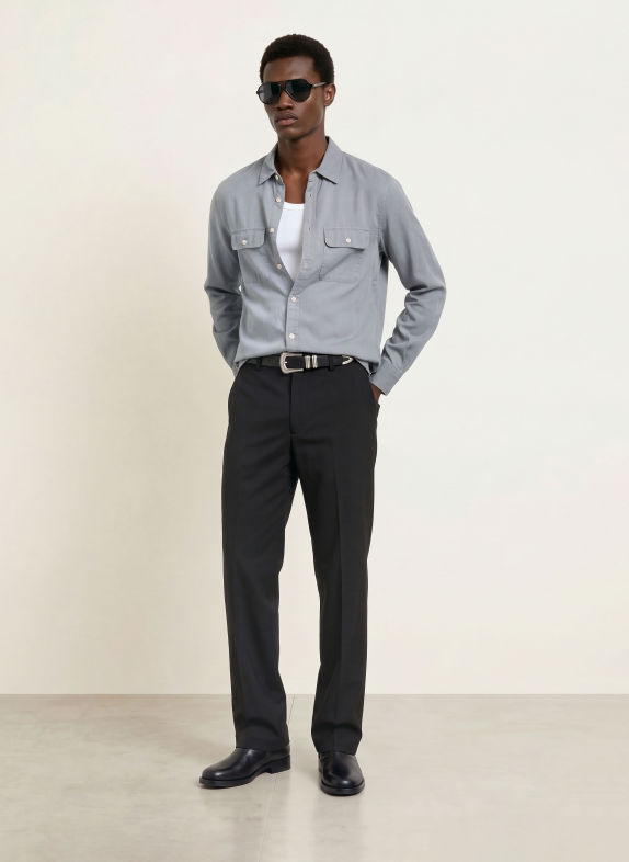 ALLSAINTS Hemd BOND Regular Fit GRAU