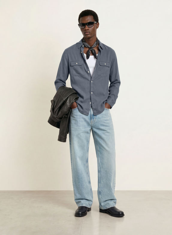ALLSAINTS Hemd BOND Regular Fit BLAUGRAU