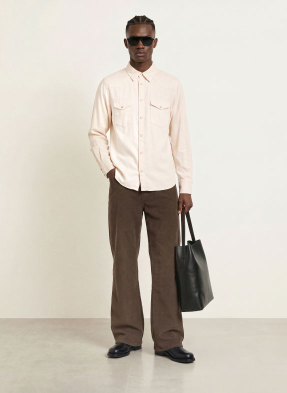 ALLSAINTS Hemd HANWAY Regular Fit BEIGE