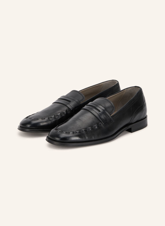 ALLSAINTS JULES Penny loafer BLACK