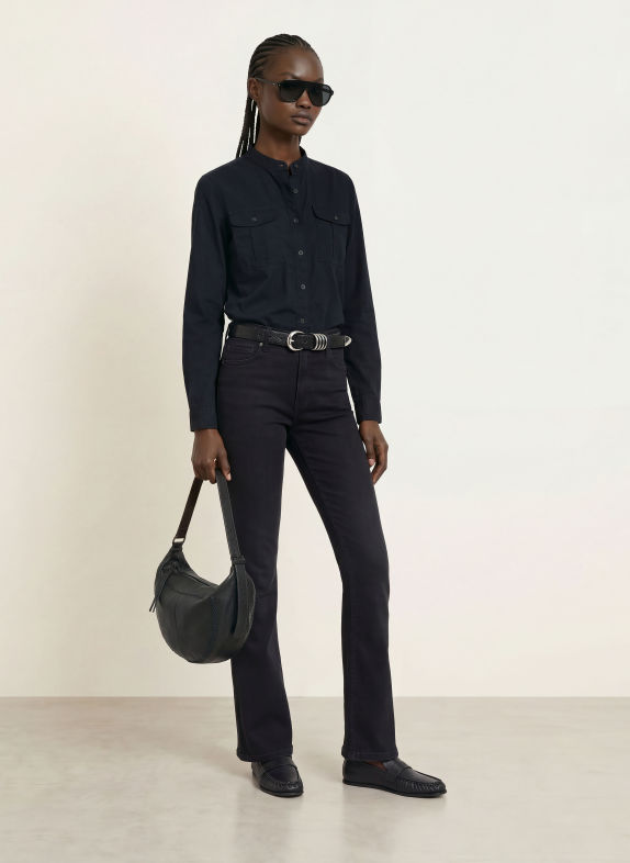 ALLSAINTS Blouse TESS DONKERBLAUW
