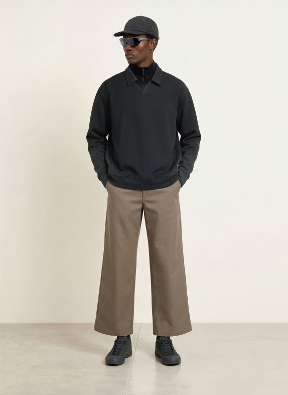 VEILANCE Sweat-Poloshirt CONSOLA ZWART