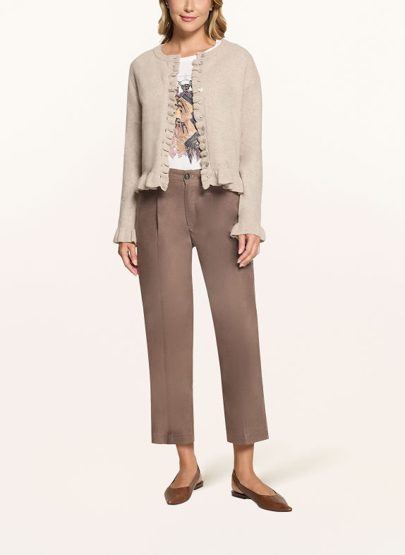 CARTOON Vest met ruches BEIGE