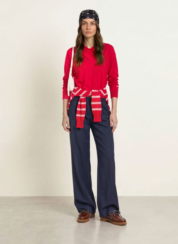 CLAUDIE PIERLOT Marlenehose DUNKELBLAU