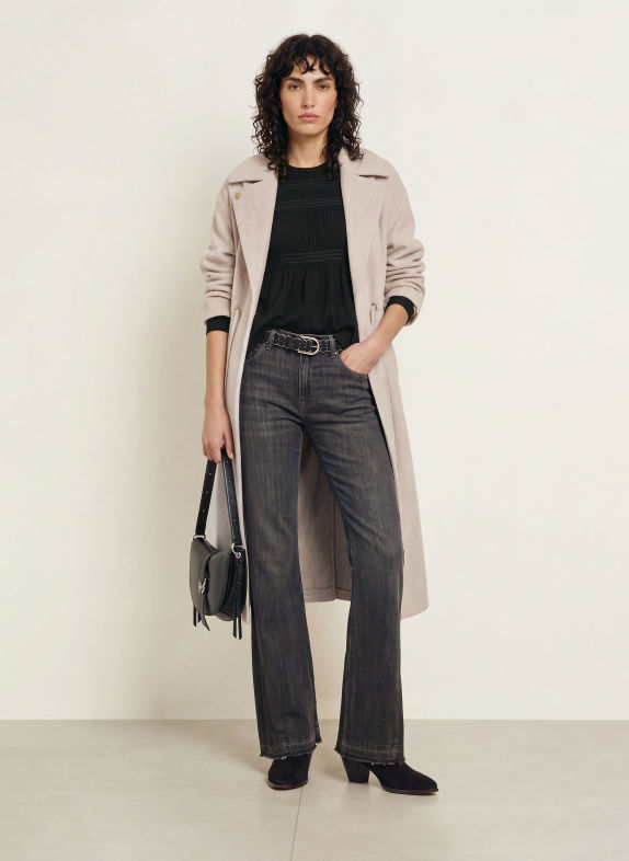 ba&sh Wollmantel KATE HELLGRAU