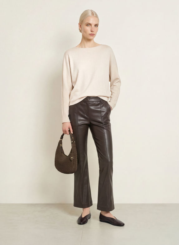 OPUS Sweatshirt GANTI avec fil pailleté CRÈME