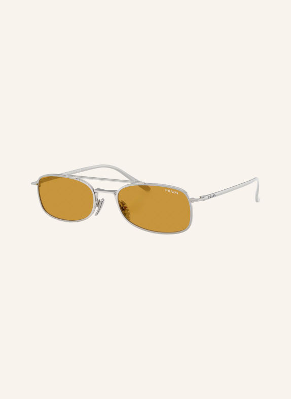 PRADA Solbrille PR D59S SØLV/MØRKEGUL