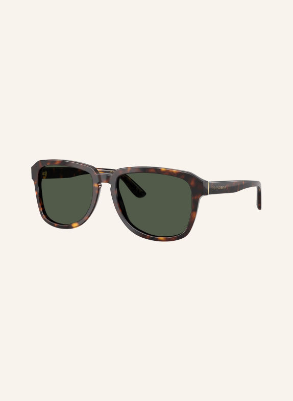 DOLCE & GABBANA Solbrille DG4566 HAVANA/ MØRKEGRØN POLARISERET