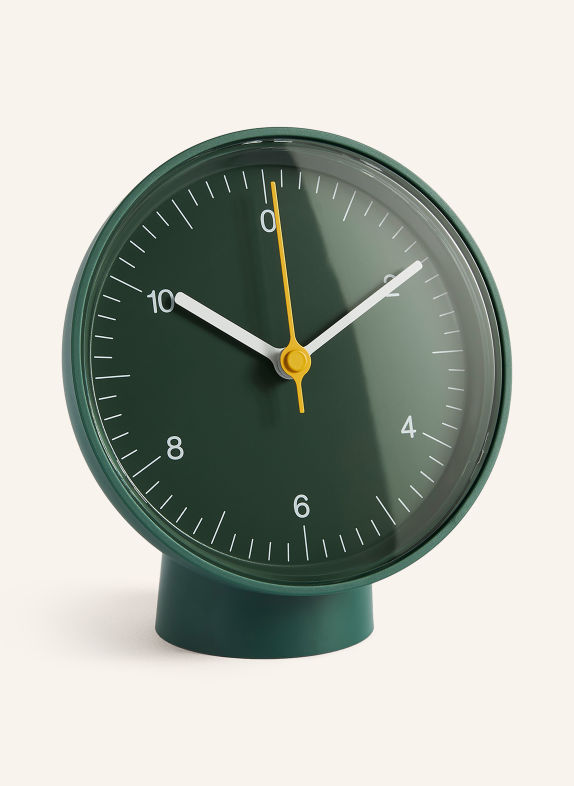 HAY Tafelklok GROEN / GEEL / WIT