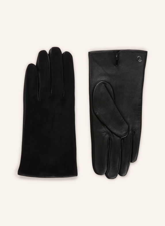 KESSLER Leren handschoenen ZWART