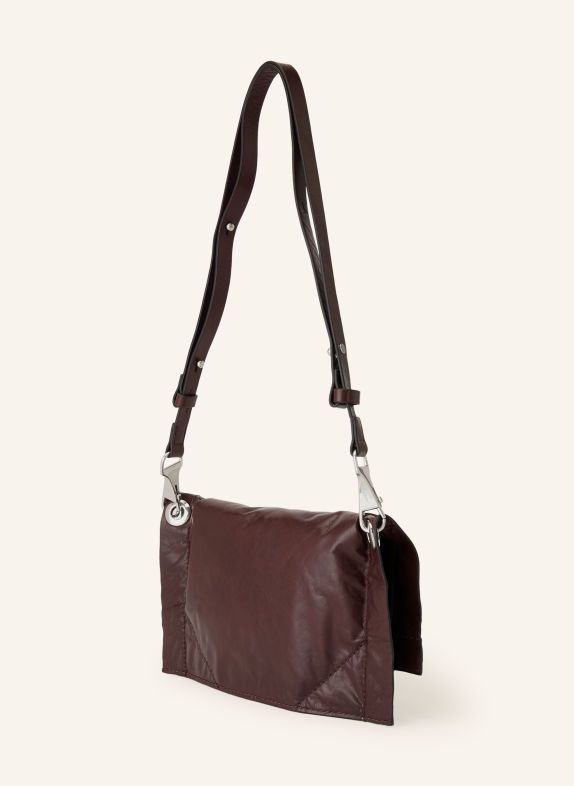 ALLSAINTS Torebka na ramię LUTECE SMALL CIEMNOCZERWONY / SREBRNY