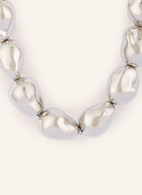VANESSA BARONI BIG ORGANIC PEARL Necklace SILVER