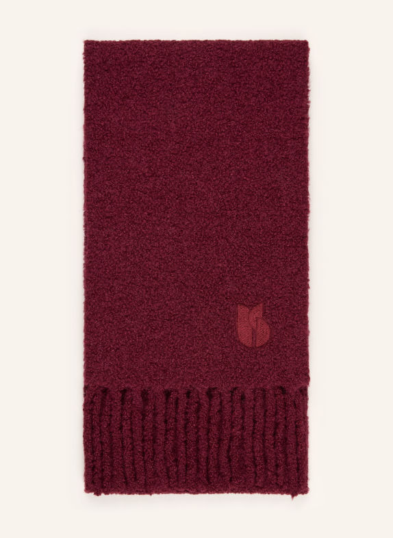 ba&sh SASHA Scarf with Alpaca DARK RED
