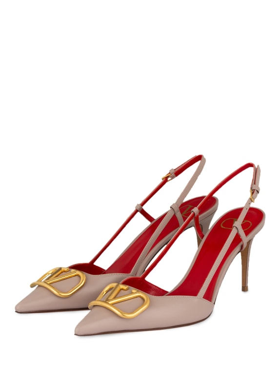 VALENTINO GARAVANI Slingback pumps VLOGO SIGNATURE TAUPE