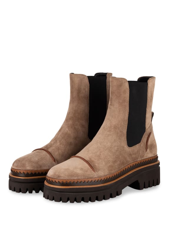 h&m beige chelsea boots