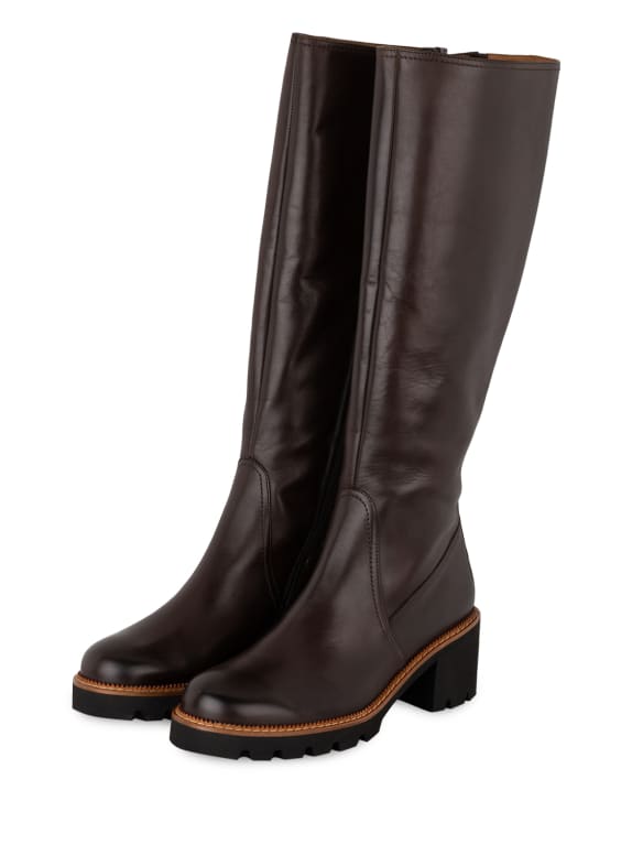 braune stiefel zum schnüren