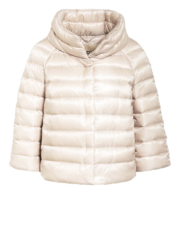 HERNO Down jacket SOFIA with 3/4 sleeves CREAM