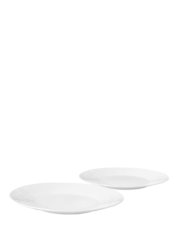JOOP! Set of 2 dinner plates FADED CORNFLOWER WHITE