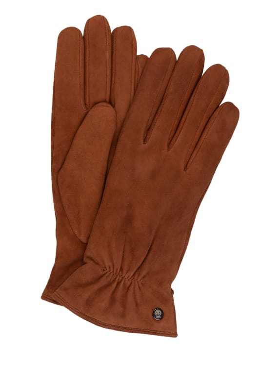 ROECKL Leather gloves KLASSIKER BROWN