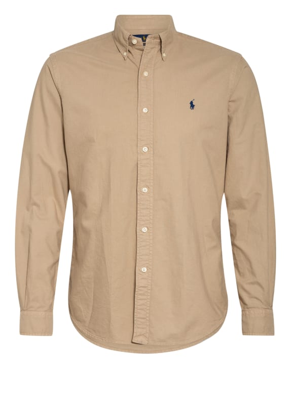POLO RALPH LAUREN Koszula oxford slim fit BEŻOWY