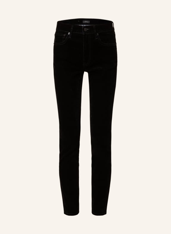 POLO RALPH LAUREN Skinny Jeans LEILA 002 FLOCKED BLACK