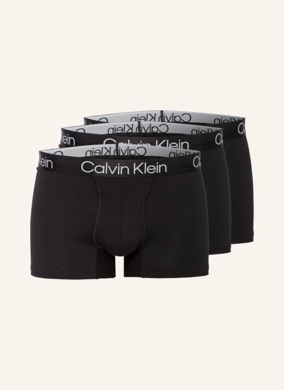 Calvin Klein 3er-Pack Boxershorts MODERN STRUCTURE SCHWARZ