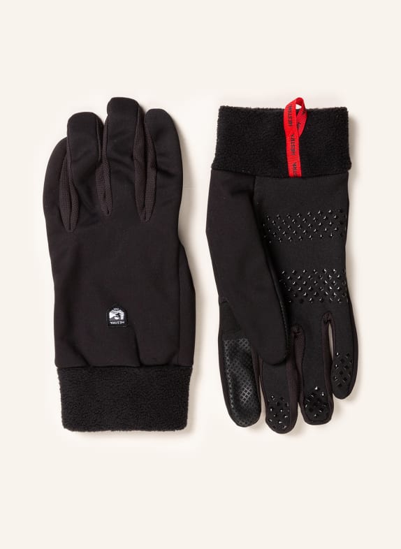 HESTRA Multifunkční sportovní rukavice WINDSHIELD LINER s podporou ovládání dotykových displejů ČERNÁ