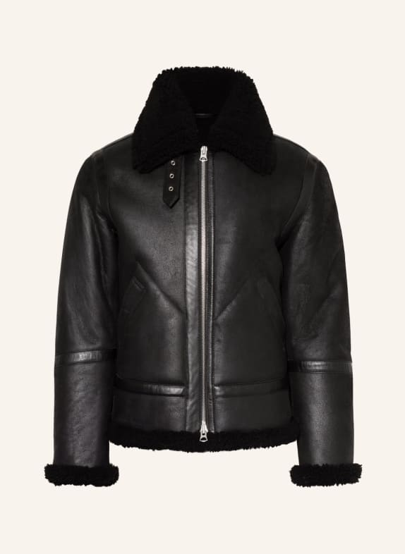 Acne Studios Leather jacket with lambskin
