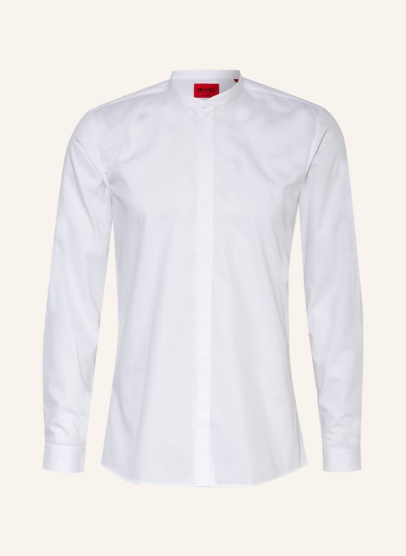 HUGO Shirt ENRIQUE extra slim fit with stand-up collar WHITE