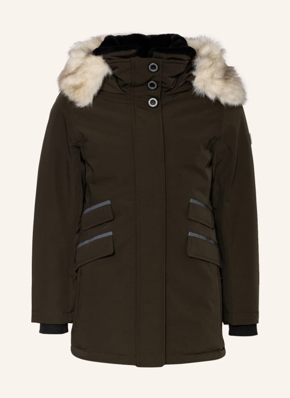WELLENSTEYN Parka ENTERPRISE mit Kunstpelzbesatz und DUPONT™ SORONA®-Füllung KHAKI