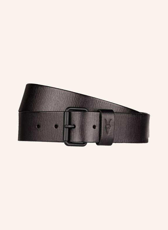 ALLSAINTS Leather belt DUNSTON BLACK