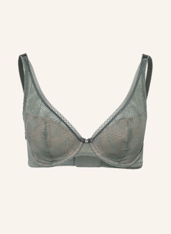 Felina Conturelle Biustonosz z fiszbinami MAGIC GARDEN OLIWKOWY