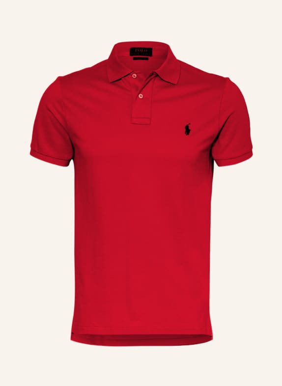 POLO RALPH LAUREN Piqué polo shirt custom slim fit RED