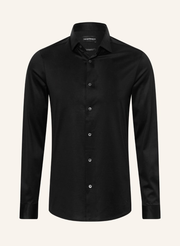 EMPORIO ARMANI Jersey shirt slim fit BLACK