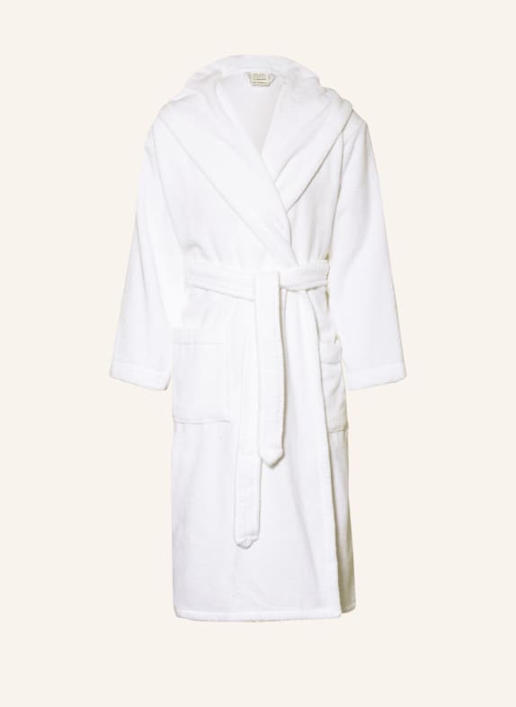 en VOGUE Unisex bathrobe with hood WHITE