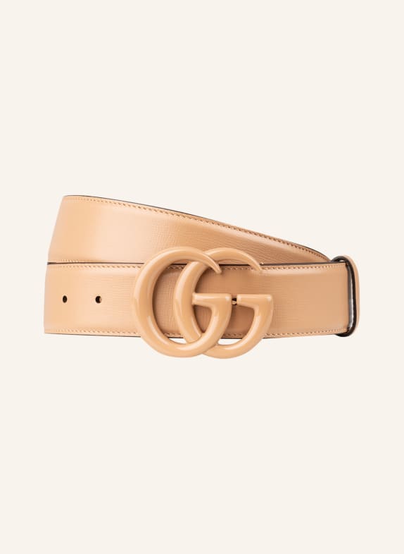 GUCCI Leather belt GG MARMONT