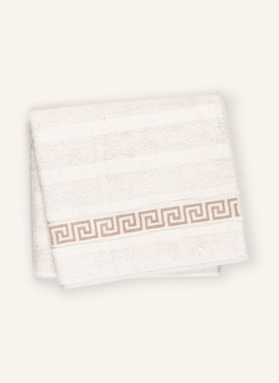 Cawö Bath towel NOBLESSE DUO CREAM/ BROWN